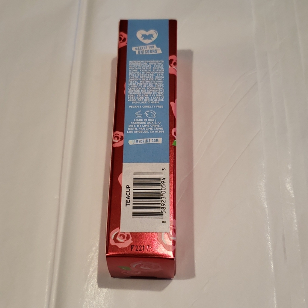 4x HP ๐ Lime Crime Velvetines Liquid Lipstick BLUE 'Teacup' Vegan USA Last One! - Picture 8 of 10